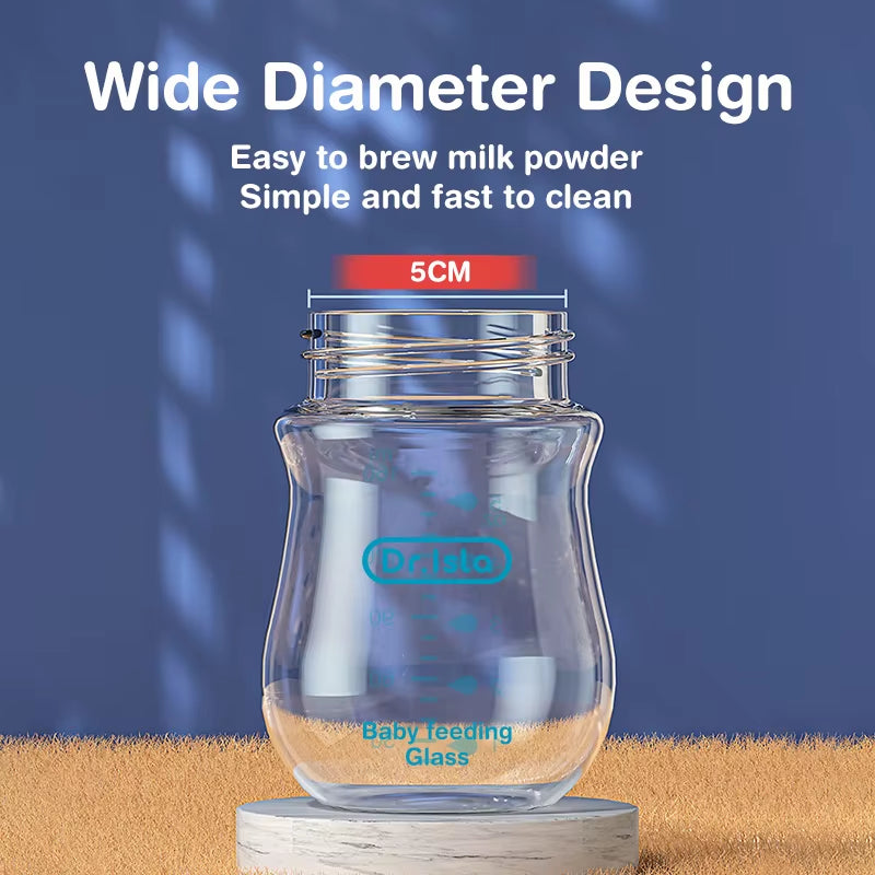 Anti-Choke Baby Bottle Newborn Glass Bottles 90/160ML Anti-Flatulence Milk Feeding Bottles Infant BPA Free 0-3 Month